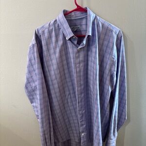 Peter Millar Lavender Checkered Shirt